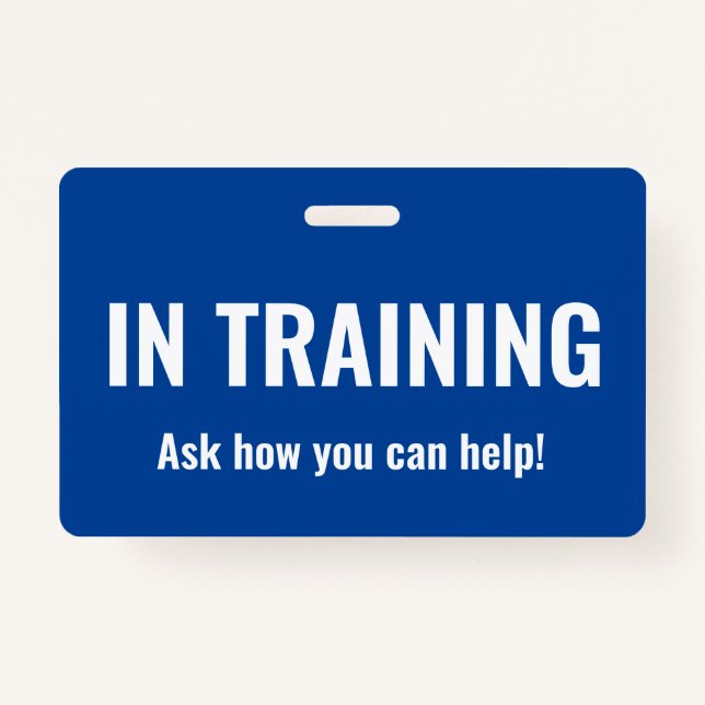 In Training Badge (Front)