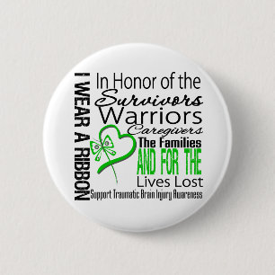 In Tribute Collage Traumatic Brain Injury 2 Inch Round Button