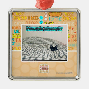 In ur Space Time Continuum Metal Ornament