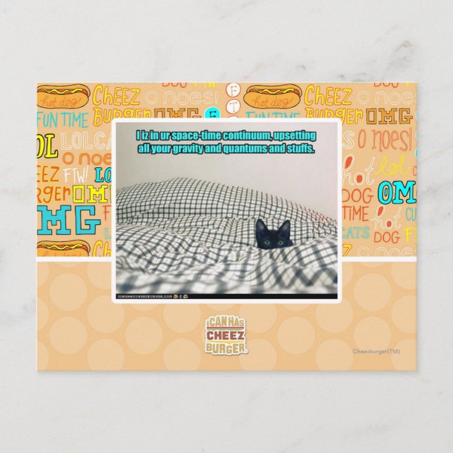 In ur Space Time Continuum Postcard (Front)