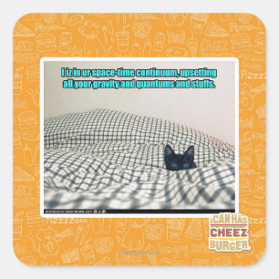 In ur Space Time Continuum Square Sticker