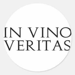 In vino veritas autocollants