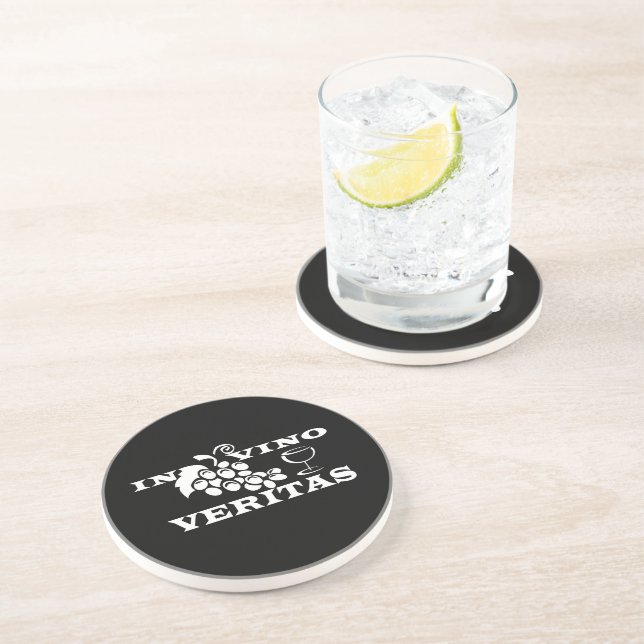 In vino veritas coaster (Side)