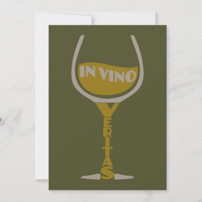 In Vino Veritas custom invitations (Front)