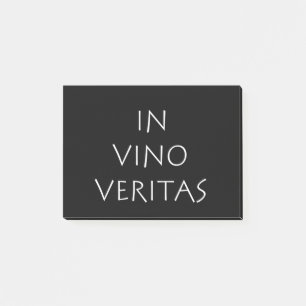 In vino veritas post-it notes
