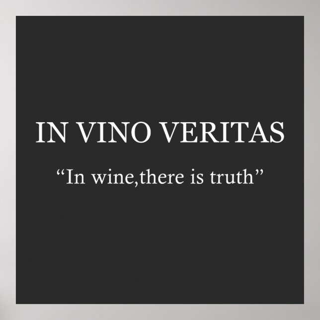 in vino veritas poster (Front)