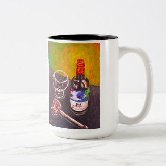 In vino veritas tasse à deux tons