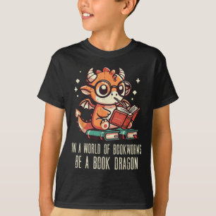 In World Of Bookworms Be Book Dragon Cute Women Ki T-Shirt