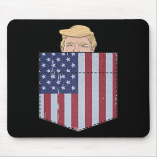 In Your Bag Funny Trump 2024 Peeking Pocket  Mouse Pad