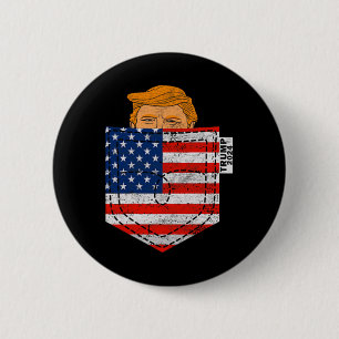 In Your Pocket Usa Election Trump For 2024 4th Of 2 Inch Round Button