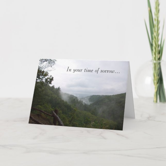 In your time of sorrow card (Front)
