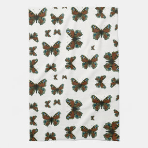 Inachis io - The European Peacock Butterfly Kitchen Towel