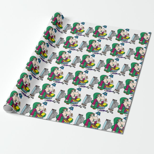 Inactive Wear Wrapping Paper (Unrolled)