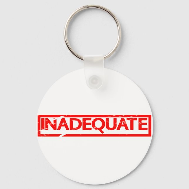 Inadequate Stamp Keychain (Front)