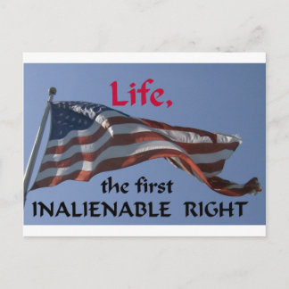 Inalienable Right Postcard