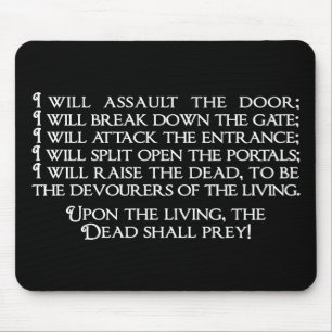 Inanna/Ishtar Entering Underworld Quote Mouse Pad
