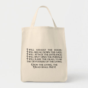 Inanna/Ishtar Entering Underworld Quote Tote Bag