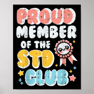 Inappropriate Proud Member Of Club Humour Joke Men Poster
