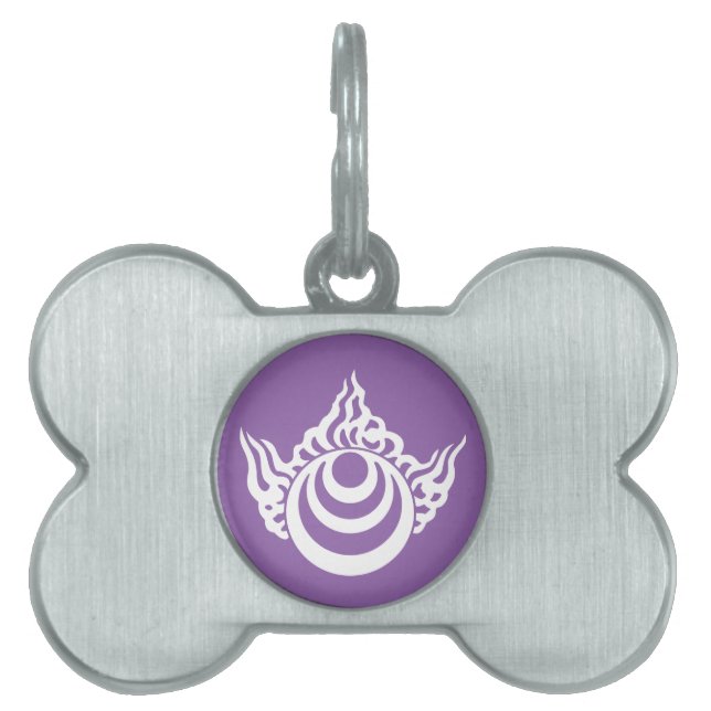 Inari jewel pet name tag (Front)