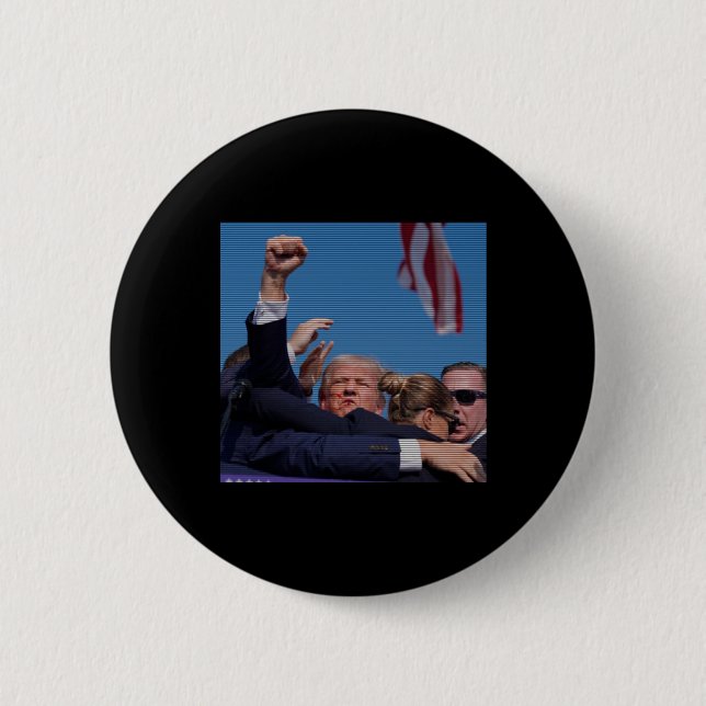 Ination Attempt - Trump's Rally Pennsylvania Attem 2 Inch Round Button (Front)