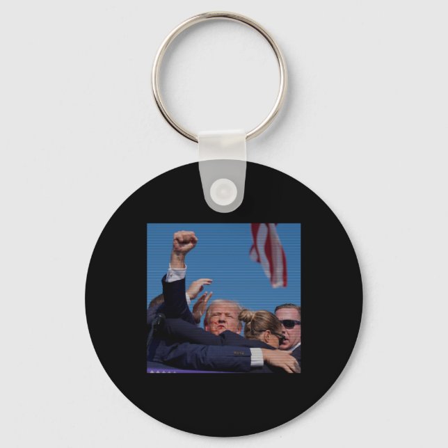 Ination Attempt - Trump's Rally Pennsylvania Attem Keychain (Front)