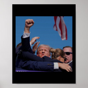 Ination Attempt - Trump's Rally Pennsylvania Attem Poster