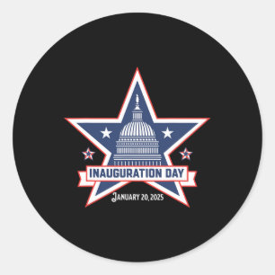 Inaugration Day January 20 2025 Classic Round Sticker