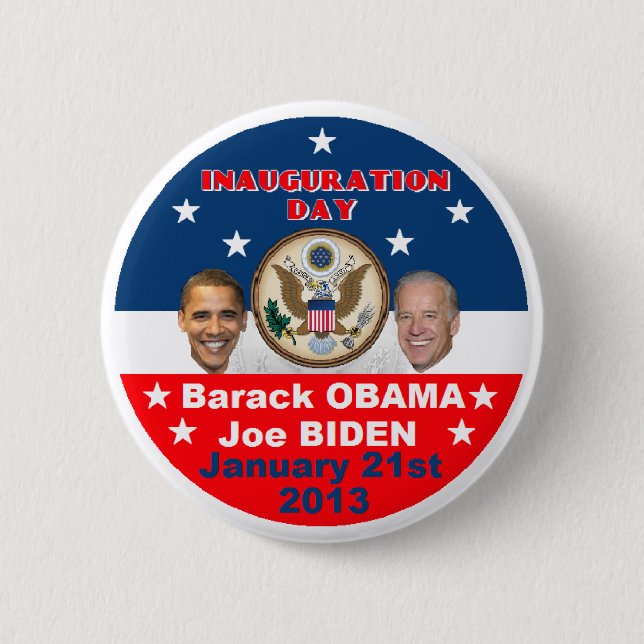 Inaugural 2013 2 inch round button (Front)