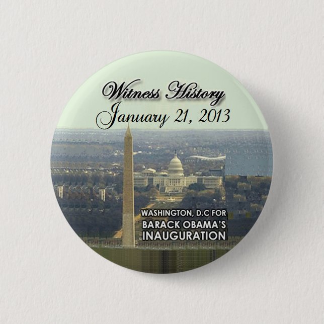 Inaugural 2013 2 inch round button (Front)