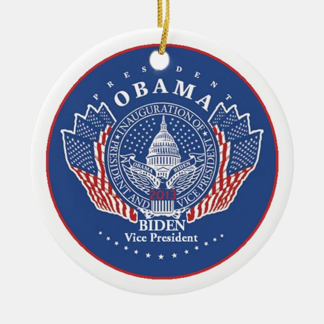 Inaugural 2013 ceramic ornament (Front)