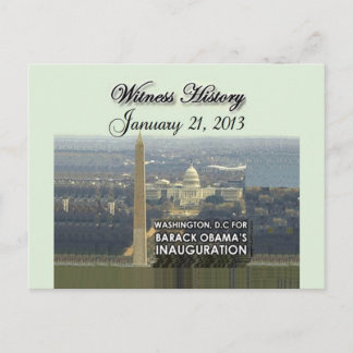Inaugural 2013 Postcard