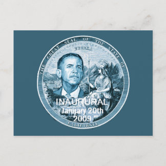Inaugural CALIFORNIA Postcard