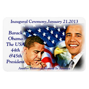 Inauguration2013,Barack Obama_Premium Flexi Magnet