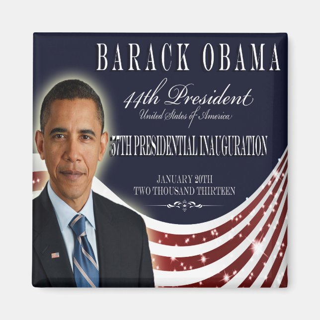 Inauguration 2013 Obama Magnet (Devant)