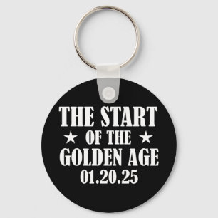 Inauguration 2025 President Trump Golden Age  Keychain