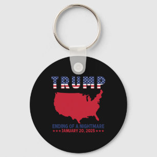 Inauguration 2025 Trump Elections End Of An A Scar Keychain