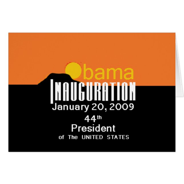 INAUGURATION Card (Front Horizontal)