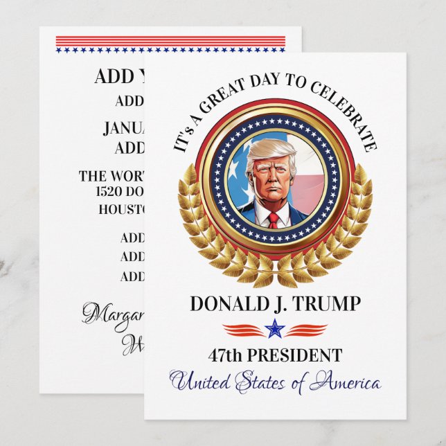 Inauguration Celebration  Holiday Card (Front/Back)