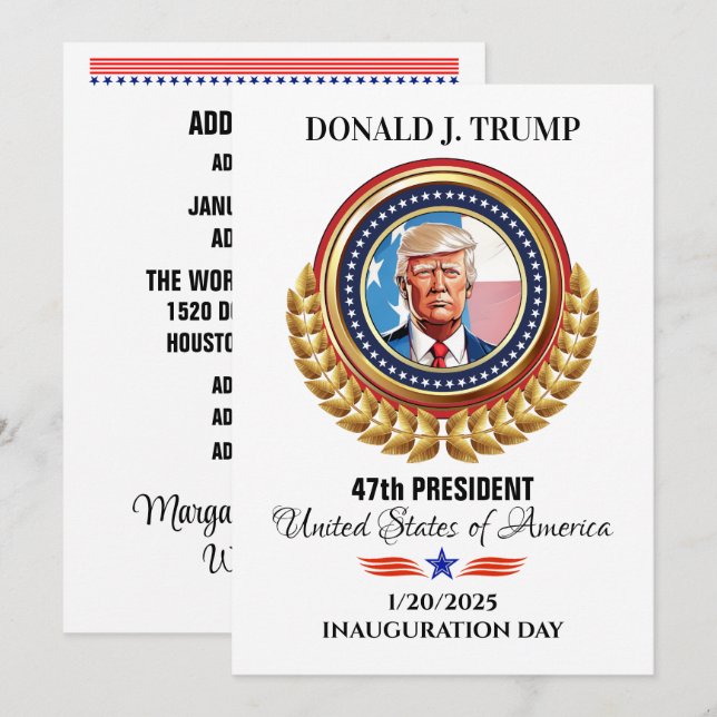 Inauguration Celebration  Holiday Card (Front/Back)
