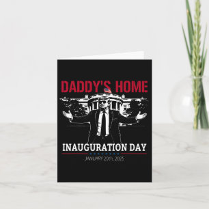 Inauguration Day 2025 President Donald Trump Memor Card