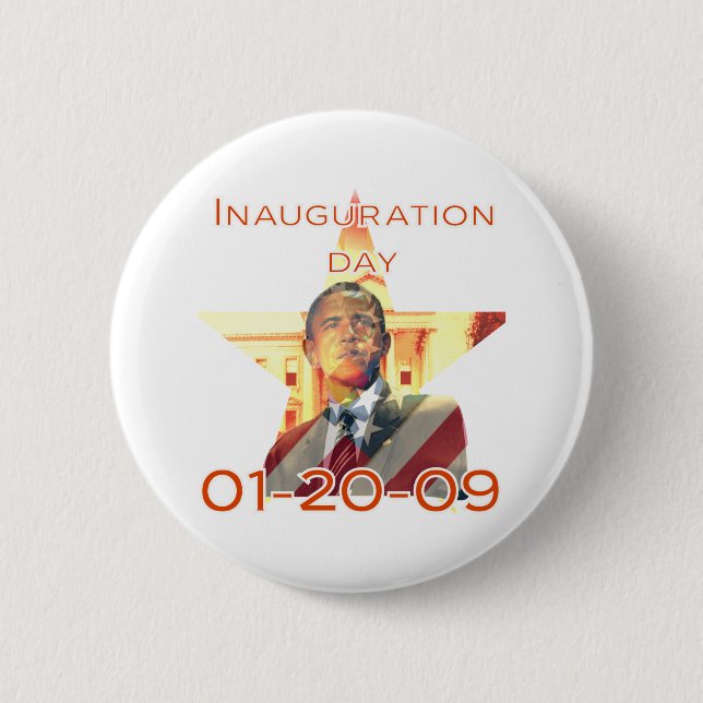 Inauguration Day 2 Inch Round Button (Front)