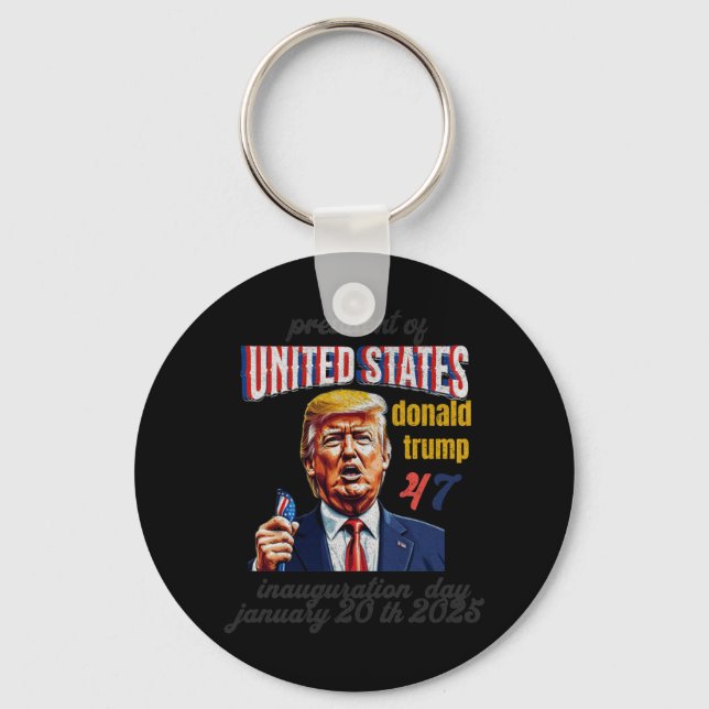 Inauguration Day Donald Trump  Keychain (Front)