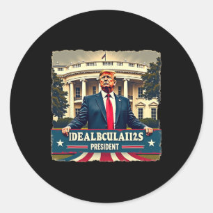 Inauguration Day President Donald Trump 2025 Memor Classic Round Sticker