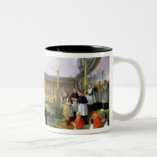 Inauguration of a Monument in Memory Louis XVI Two-Tone Coffee Mug