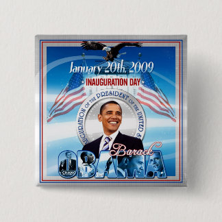 Inauguration of Barack Obama 2 Inch Square Button