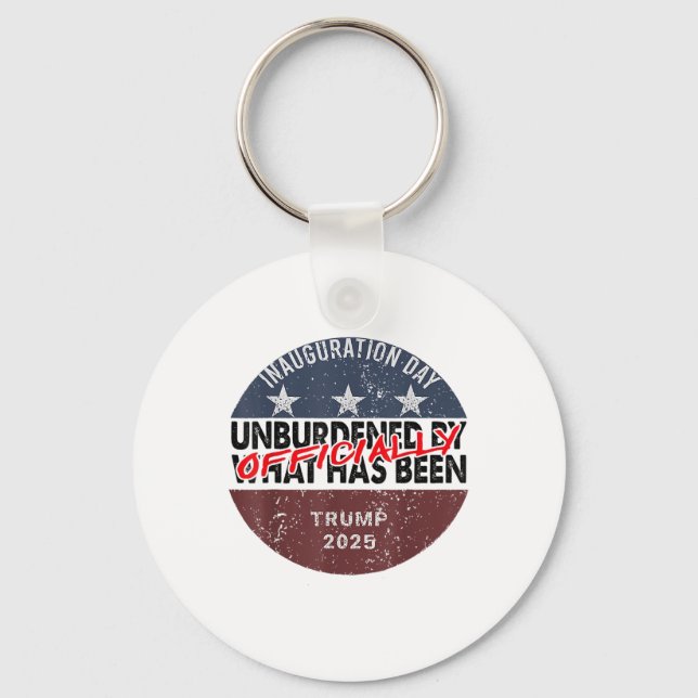 Inauguration Officially Unburdened By What Has Bee Keychain (Front)