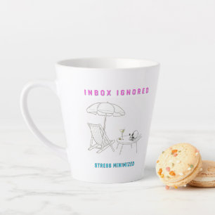 Inbox Ignored, Stress Minimized Latte Mug