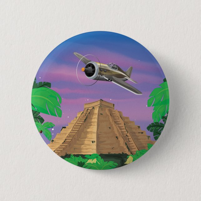 Inca Adventure 2 Inch Round Button (Front)