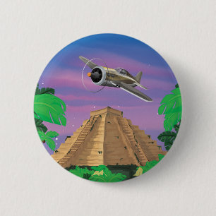 Inca Adventure 2 Inch Round Button