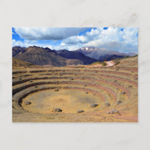 Inca Agricultural Site at Moray, Peru Postcard
